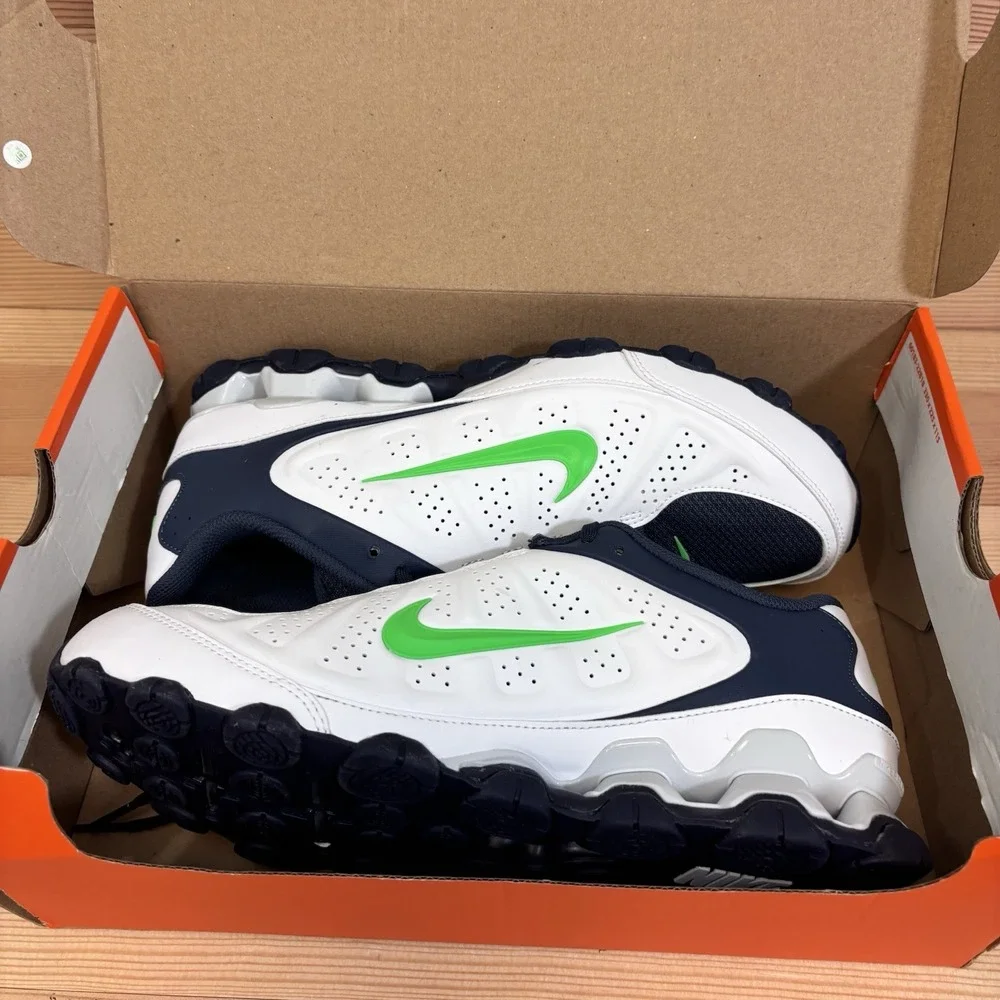Nike Reax 8 NSW SL Training Shoes Mens 10 White Green Navy IR5118-102